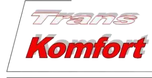 logo Trans-Komfort P.U. Przewozy Krajowe Mikrobusami Leszek Grzegorzewski
